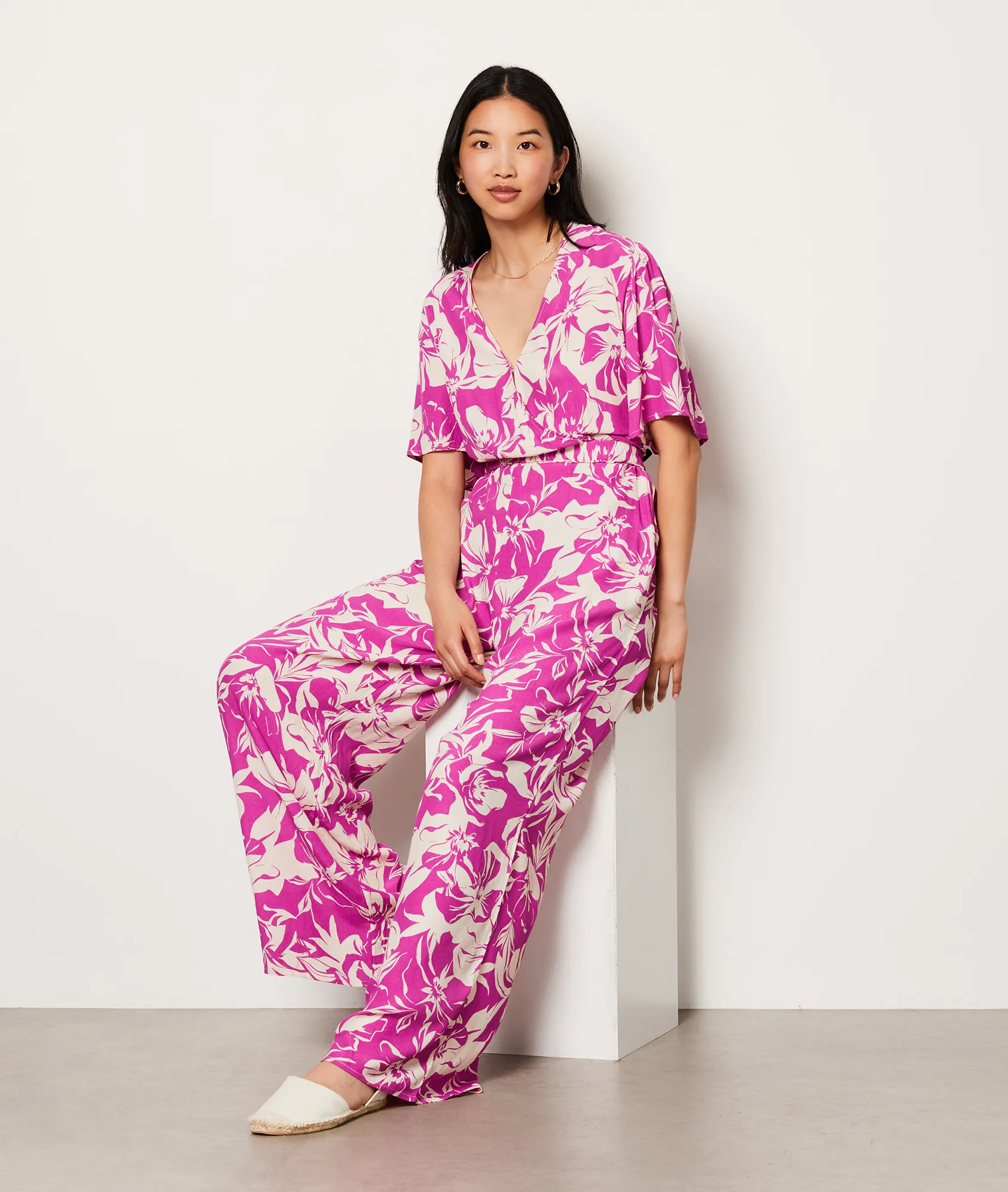 Blumiger Jumpsuit VISCOSE