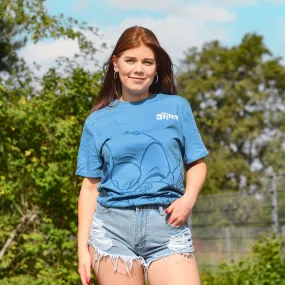 Lilo & Stitch - Hugging Stitch T-Shirt blau | Elbenwald